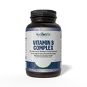 Wellotrix Advanced B-Complex – Full Spectrum von 8 essentiellen B Vitaminen (B1, B2, B3, B5, B6, B7, B9, B12) in aktiven Coenzymformen – unterstützt Energiemetabolismus und Zellgesundheit – 120 Kapseln