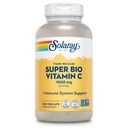 SOLARAY Super Bio Vitamin C 1000mg, Gepuffert, Zwei-Stufe-Zeit-Release mit Bioflavonoiden, Immununterstützungsergänzung, hohe Absorption, Vegan, 60-Tage Garantie – 250 VegCaps