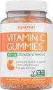 Vegane Vitamin-C-Gummien für Erwachsene - Immune Support Gummies mit kaubarem Vitamin C 500mg pro Portion für tägliche und saisonale Wellness - High Potency Non-GMO Formel - Orange Flavor (1 Monat Versorgung)