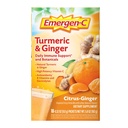 Emergen-C Citrus-Ginger Fizzy Drink Mix, Kurkuma und Ingwer, Immununterstützung, natürliche Aromen mit hoher Potenz Vitamin C, 18 Count
