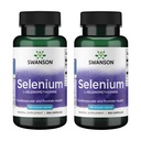 Swanson Selen (L-Selenomethionin) - Kräuterergänzung, die Herzgesundheit und Prostatagesundheit fördert - kann Immunsystem und Schilddrüsengesundheit unterstützen - (300 Kapseln, 100 mcg jede) (2 Packung)