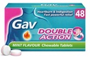 Doppio Azione Chewable Tablets, Mint Flavor – Digestive Comfort & Acid Reflux Support – 48 compresse