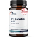 Designs für die Gesundheit Komplette Multi mit Kupfer + Eisen - Umfassende Multi Vitamin + Mineral Supplement mit Folat, 1000 IE Vitamin D, Immune Support Vitamine - Multivitamin (120 Kapseln)