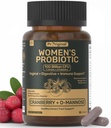 Probiotika für Frauen - 100 Milliarden CFU, 11 Stämme mit organischen Präbiotika, Cranberry-Extrakt, D-Mannose - Probiotika für Frauen für Verdauungs-, Vaginal-, Urin-Gesundheit & pH-Balance - Nicht-GVO, 60 Kapseln