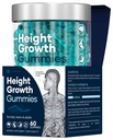 Größe Wachstum Gummies Multivitamine, natürliche Höhe Erhöhung Ergänzung mit Calcium, Zink, K2 D3, Magnesium, Knochenstärke Dichte Unterstützung, wachsen höhere Gummies für Erwachsene, Kinder, Knochenunterstützung Komplex