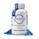 Organic Pure Blue Spirulina Kapseln | Natural Superfood | Prebiotic Phycocyanin Supplement | Healty Skin, Oral Health, & Wund Recovery | 30 Portion Flasche