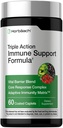 Horbäach Immune Support Supplement | 60 Coated Caplets | mit Vitamin C, Zink & Holunder | Triple Action | Adaptive Immunity Matrix | Vegan, Non-GMO, Glutenfrei