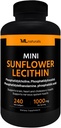 ML Naturals Mini Sonnenblume Lecithin 240 Softgels. Phosphatidylcholin, Phosphatidylinositol, Phosphatidylthanolamin, Phosphatidsäure, NSF-Certified & cGMP-Compliant