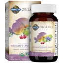 Garden of Life Organics Multivitamin for Women - Women's Once Daily Multi - Whole Food Multi with Iron, Biotin, Vegan Organic Womens Multivitamin for Health, Energy Hair Skin and Nails, 30 Tablets