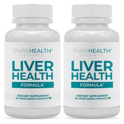 PUREHEALTH Forschung Lebergesundheit - Leber reinigen Detox & Repair Support Supplement - mit Mariendistel, Kurkumapulver, Löwenzahn, Artischocke, Rübenwurzel, Ingwer, L Cysteine HCL & More - 120 Kapseln