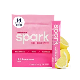 AdvoCare Spark Vitamin & Amino Acid Supplement - Focus & Energy Drink Powder Mix with Vitamin A, B-6, C & E - Include anche L-Carnitine & L-Tyrosine - Pink Lemonade, 14 Stick Packs