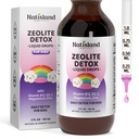Zeolite Detox for Kids, 200mg Clinoptilolite Zeolite Drops Liquid Gentle for Kids Adults, with Methyl Vitamin B12, D3 & C, Cleanse and Energy, Blueberry Flavor, 2 Fl Oz
