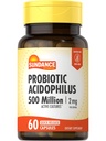 Sundance Probiotic Acidophilus | 500 Millionen aktive Kulturen | 60 Schnelle Veröffentlichung Kapseln | Non-GMO, Glutenfreie Ergänzung