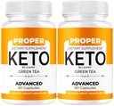 (2 Pack) Proper Keto Capsules - Official Proper Keto Pills Natural Premium Supplement Support, ProperKeto Capsulas Advanced Formula Pastillas for Overall Health & Wellness, 120 Capsules for 2 Months