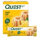 Quest Nutrition Lemon Cake Protein Bars, haute protéine, faible teneur en glucides, sans gluten, Keto Friendly, 4 Compte