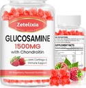 2 Pack Glucosamine Chondroitin Gummis, Glucosamin Chondroitin mit MSM, Elderberry, Turmeric - Joint Support Supplement für Erwachsene, Männer & Frauen, 120 Count
