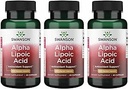 Swanson Alpha Lipoic Acid - Natürliche Ergänzung, die gesunde Blutdruckniveaus bereits innerhalb eines normalen Bereichs unterstützt - fördert Kohlenhydrat-Mebolismus - (60 Kapseln, 600mg Jeder) (3 Packung)