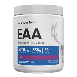 Bucked Up Essential Amino Acids - EAA Powder - Easy Mix, Non Clumping Formula - for Pre/Intra Workout - Grape Flavor - 30 Servings - 11.6 oz