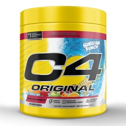 Cellucor C4 Original Pre Workout - Hawaiian Punch - Pre-Workout für Ausdauer, Fokus & Leistung mit 200 mg Koffein, Beta-Alanin, Kreatin-Nitrat, L-Arginin & PeptiPump - Zuckerfrei, 25 Portionen
