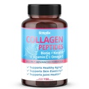 Collagen Peptides with Biotin + Keratin, Vitamin C + Omega 3 - Radiant Skin, Healthy Joint, Nails (150-day Supply)