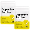 Dopamine Patches Extra Strength 2 Pack, Mood Boost & Positivity Support, Plant-Based Formula, Supports Dopamine & Serotonin Balance for Men and Women, Body Care Patches for Daily Mental Wellness