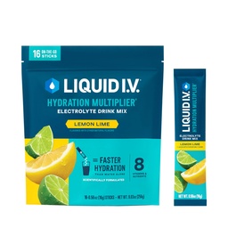 Liquid I.V.® Hydration Multiplier - Lemon Lime | Elektrolytpulver Getränke Mix | 1 Packung (16 Servierungen)