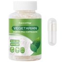 Size 0 Empty Capsules - 200 Count Clear Empty Pill Capsules with Capsule Filling Kit, Fillable Vegan Vegetarian Capsule Empty for Vitamins, Easy for DIY Supplements