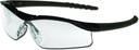MCR Sécurité DL110AF Dallas Verres de sécurité avec cadre noir poli et objectif anti-fog clair