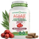 Mutter Natur Aguaje Curves Capsules für Damen, 1000mg (120ct), Natürliche und nachhaltige Quelle Aguaje Frucht aus Peru für weibliche Gesundheit, Hormon Balance, Curve Enhancer, Vegan, Non-GMO & Gluten-Free