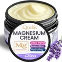 Magnesium Cream, Magnesium Lotion for Sleep, Pain & Leg Cramps, Topical Magnesium Chloride Cream for Muscle Relaxation, Calm, Moisturizing - Skin-Friendly & Safe for Kids & Adults (Lavender)
