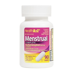 HealthA2Z® Menstrual Complete Pain Relief Tablets | Relieves Cramps, Bloating, Fatigue, Backache & Headache (90 Counts)