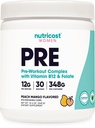 Nutricost Pre-Workout Powder for Women, Peach Mango, 30 Servings