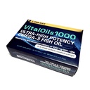 VitalOils1000 - Omega-3 Fish Oil 1200mg(750 DHA+450 EPA). IFOS 5-Star. Non-GMO & Gluten-Free. No Fishy Aftertaste. High Absorption, Brain, Heart, Prenatal Support, 30 Blister-Sealed Caps, Made in USA