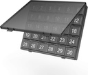 Monatliche Pille Organizer Einmal am Tag - 30 Tage Pill Organizer Box - Squeeze zu öffnen - große Komponenten Portable Case für Reisen, Month Pill Cases Medizin Organizer für Vitamin (Schwarz)