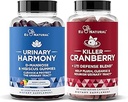 Urinary Tract Supplement Duo, Killer Cranberry Capsules & Urinary Harmony Gummies - UT Defense Blends, D-mannose & Hibiscus + Cranberry, Pine Bark, Propolis & Vitamin D, Klinische Stärke Zutaten