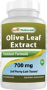 Meilleur extrait de feuille d'olive naturel, 700 Mg, 90 Compte