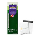 Melatonin 10mg Liquid Drops for Adults, Dietary Supplement - Sleep Support by Spring Valley (Pack of 1-2 fl oz) - Set By Basket Goods