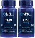 Life Extension TMG 500 mg – Trimethylglycine Supplement – Encourages Healthy Homocysteine Levels – Gluten-Free – Non-GMO – Vegetarian – 60 Liquid Vegetarian Capsules (Pack of 2)