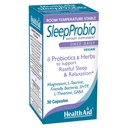 HealthAid SleepProbio Sleep Support Supplement – with Magnesium, 5-HTP, GABA, Ashwagandha & Probiotics – Helps Support Restful Sleep & Relaxation – Once Daily, Vegan – 30 Capsules*