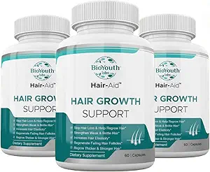 Labs Haarwachstum Vitamine Ergänzung für Thicker Haarwachstum,180 Kapseln - Nutritische Mischung von Vitamin E, Himbeer Keton, Eisen & Säge Palmetto, um Haarausfall für beide Frauen und Männer zu minimieren.