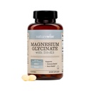 NatureWise Magnesium Glycinate 550mg + 2000 IU Vitamin D3 K2 100 mcg - D3 K2 Magnesium Supplement - Chelated for High Absorption - Bone Support - Non-GMO, USA Manufactured - [30-Day Supply]