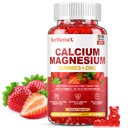 Calcium Magnesium Zinc Gummies with Vitamin D3 for Adults, Calcium Citrate 1200mg with K2, Boron, Copper and Ashwagandha, Absorption Calcium Supplement for Bone, Muscle, Immune for Men Women, 60 Count