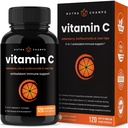 NutraChamps Vitamin C with Rose Hips, Vitamin C Supplement with Elderberry & Citrus Bioflavonoids, Kids Immune Boosting Supplemen Capsules Pill