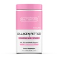 Collagen Peptides 10g with Hyaluronic Acid 120 mg and Vitamin C Powder, Hair, Skin and Nails Support, Grass Fed, Unflavored, 11.38 oz