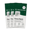 Focus Patch | Wearable Wellness for Focus Support with L-Theanine and Lion’s Mane | Long Lasting Patch for 10 Hours | Vegan & Latex Free | 4 Patches Per Pack, 3 Pack
