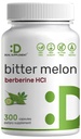 Bitter Melon mit Berberine Ergänzung 15.000mg pro Servierung, 300 Kapseln | 15:1 Wild Bitter Melon Frucht Extrakt & Berberine HCL | Drittes Unternehmen Getestet | Plant Based, Non-GMO