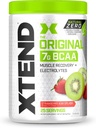 Xtend Natural Zero BCAA Pulver Erdbeer Kiwi Splash | Frei von künstlichen Süßungsmitteln, Aromen und chemischen Farbstoffen | Post Workout Drink mit Aminosäuren | 7g BCAAs | 25 Servierungen