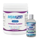 KALA HEALTH MSMPure MSM Coarse Flakes 1lb und MSM Gel mit Bio Aloe 8oz Bundle