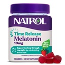 Natrol 10 mg Melatonin Gummis, Time Release Sleep Gummies für Erwachsene, Minimieren Wake Ups, Erdbeer-Flavored, 55 Count, 55 Day Supply