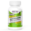 DEVA Vegan Glucosamin MSM & Chondroitin + Kurkuma, CMO, Boswellia, Hyaluronsäure &amp; More, Verbesserte Non-Animal-Formel, 90 Tabletten